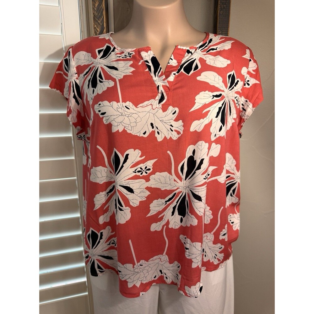 Artisanony Coral, Black, and Gray Dress Shirt 1X